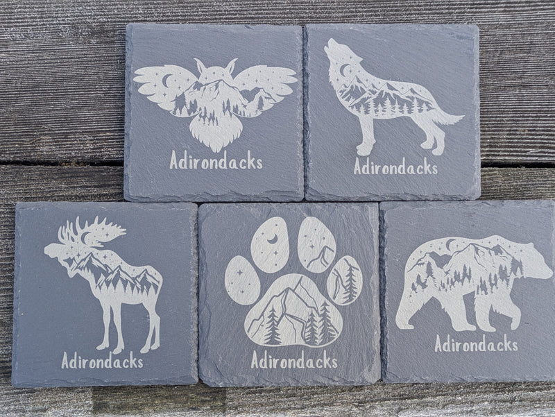 Adirondack Slate Coasters