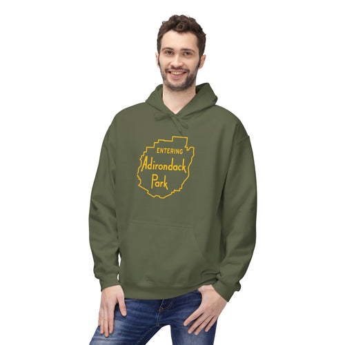 Entering and Leaving Adirondack Park Hoodie (SM-5X)