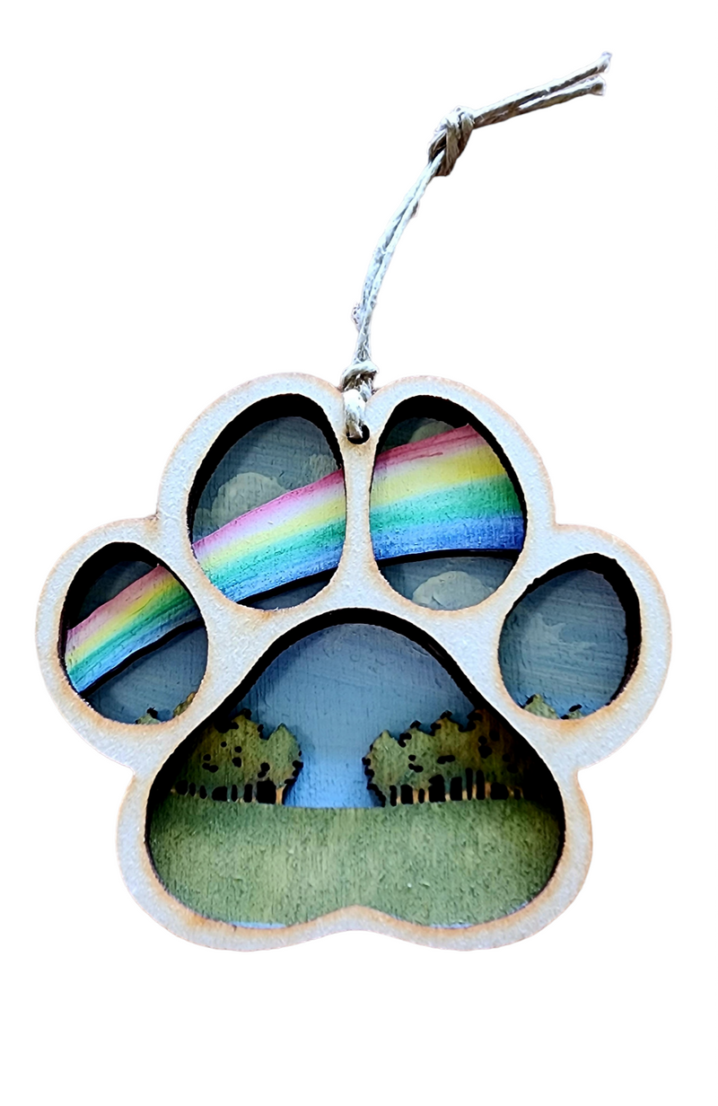 Dog/Cat Paw Rainbow Bridge Ornament