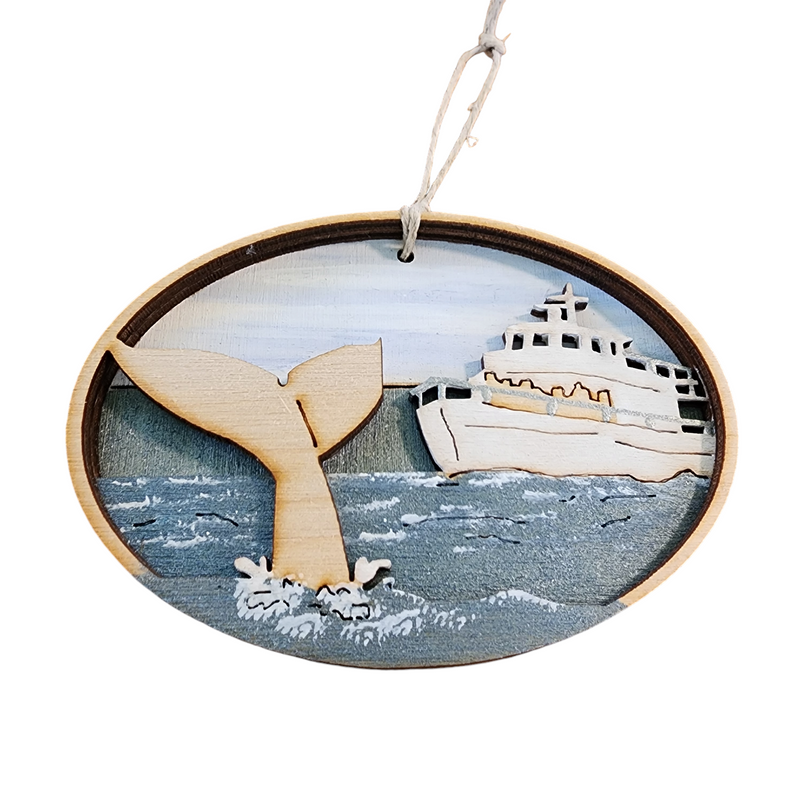 Whale Watching Ornament