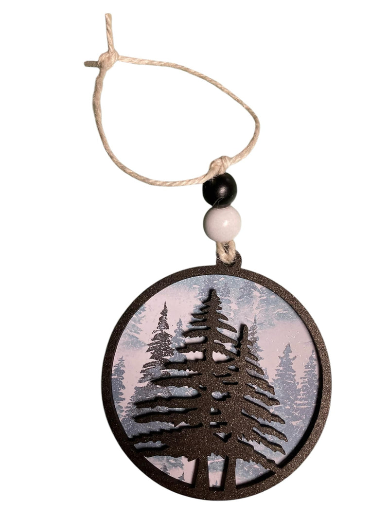 Pine Tree Forest Christmas Ornament