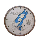 Lake Map Wall Clock