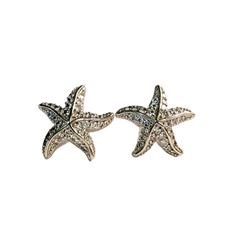 Starfish CZ Earrings