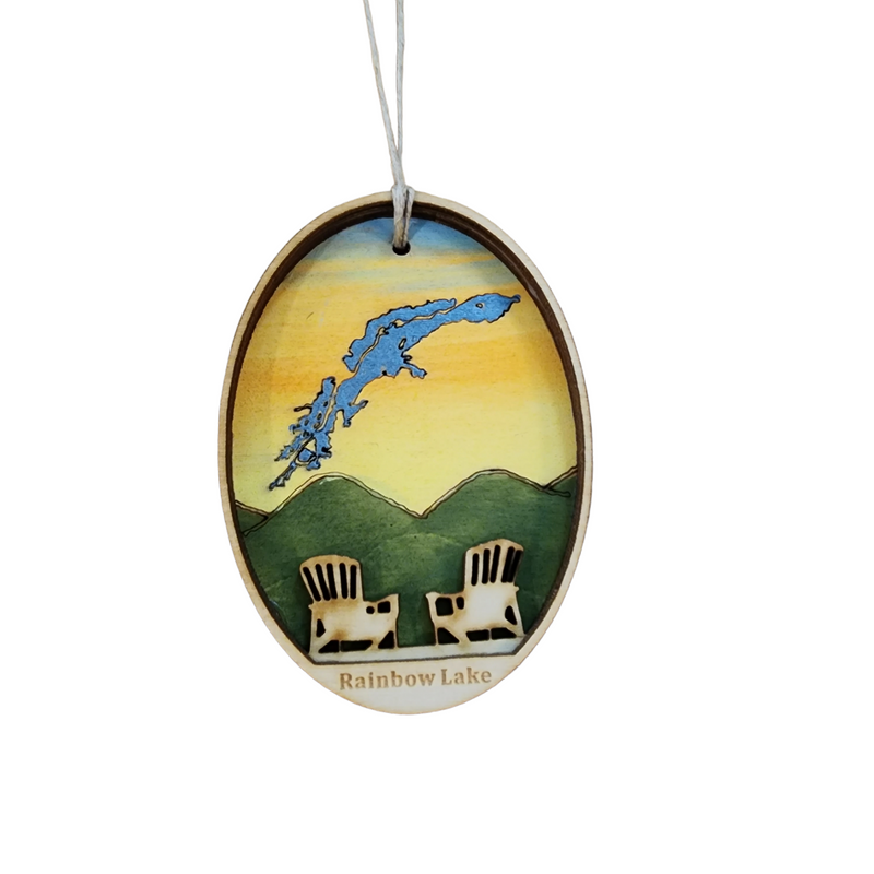 Rainbow Lake Ornament