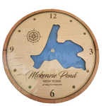 Lake Map Wall Clock