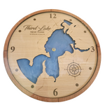 Lake Map Wall Clock