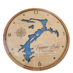 Lake Map Wall Clock